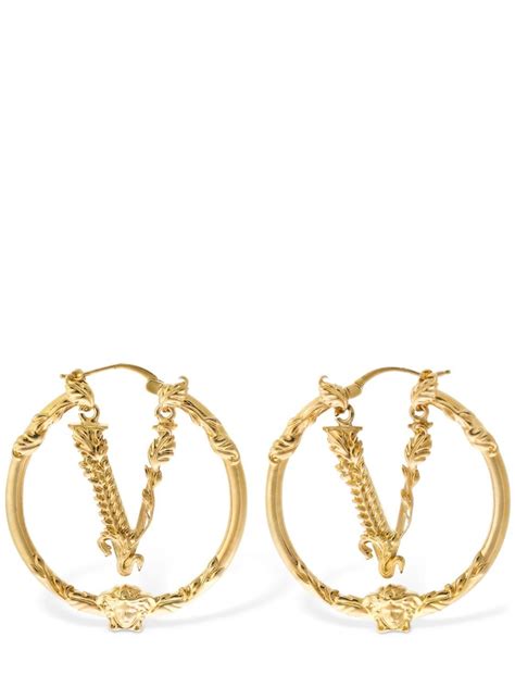 versace v earrings